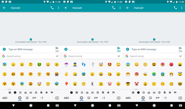 Android Oreo emojis