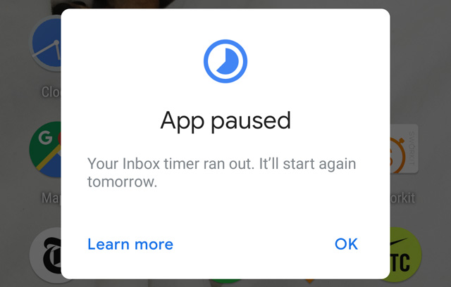 Android 9.0 Pie app timer