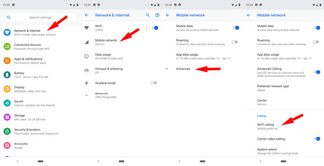 Enabling Wi-Fi Calling on Android 10 via Google Fi App : r/GoogleFi