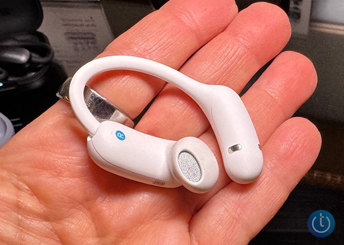 Anker soundcore Aerofit 2 Pro is shown with the speaker facing forward