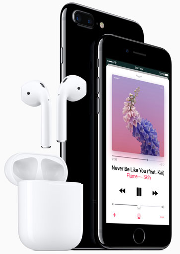Apple's proprietary wireless headphones