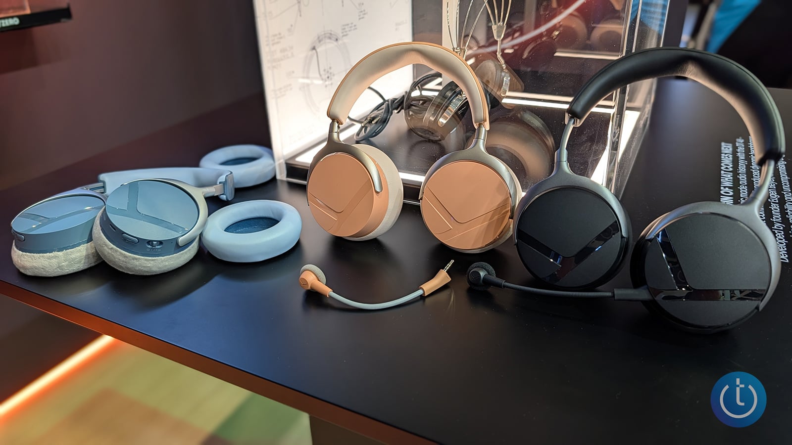 Beyerdynamic AVENTHO Y over-ear noise-canceling headphones shown with detachable boom mic and replaceable earpads.