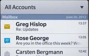 BlackBerry Universal Inbox