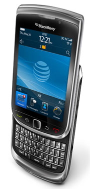 BlackBerry Torch 9800 front