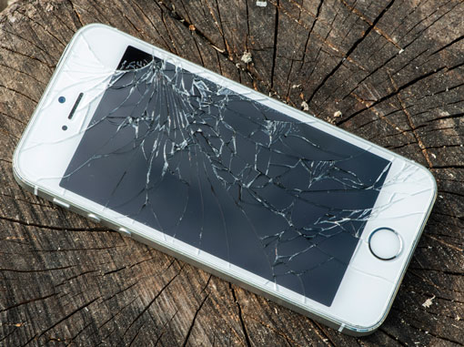 Broken iPhone display