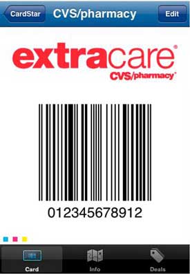 CardStar CVS loyalty card