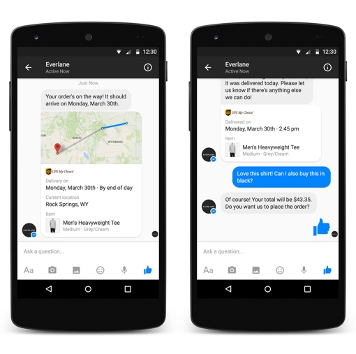 Facebook Businesses on Messenger