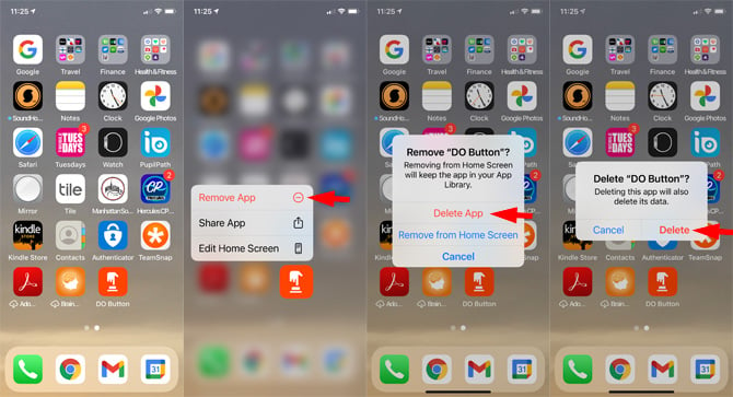 How to delete an iPhone app on your Home Screen