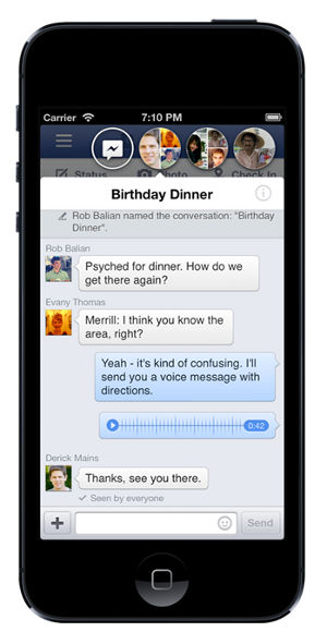 Facebook Home iPhone