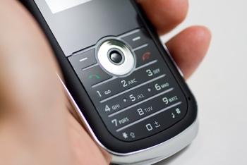 Feature phone in hand