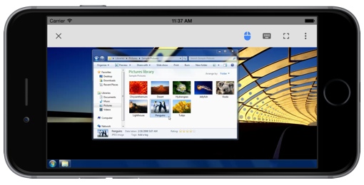 Google Chrome Remote Desktop app for iOS