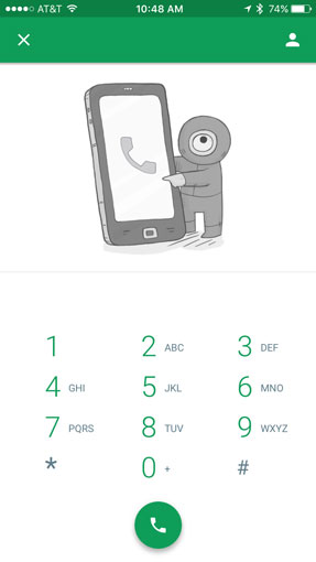 Google Hangouts dialer