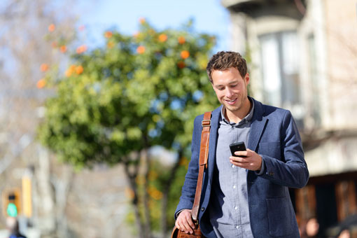 guy with cell phone