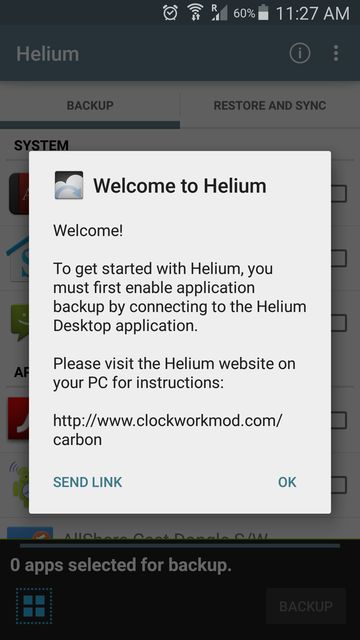 Helium app