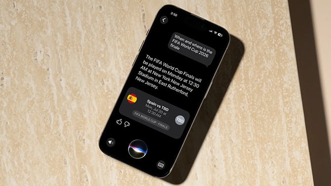 Screenshot of Siri AI iOS 27 public beta