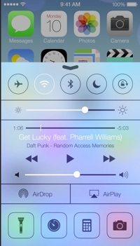 iOS 7 Control Center