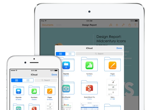 iCloud on iPad and iPhone