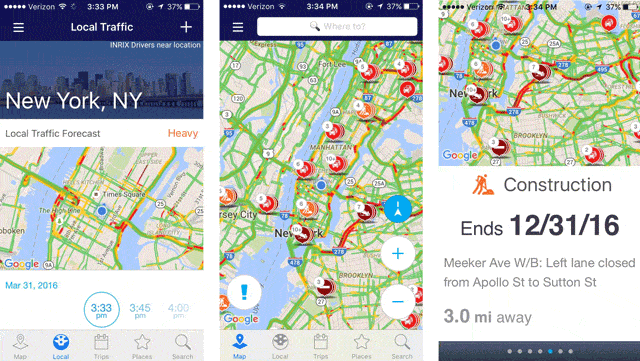 INRIX Traffic App