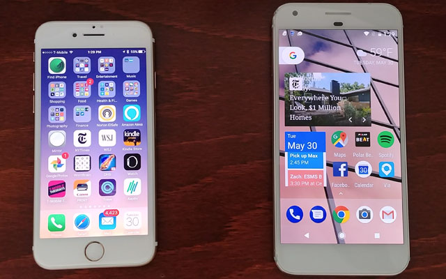 iOS vs Android Home Screen