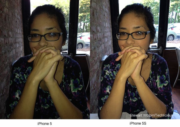 iPhone 5 vs iPhone 5S skin tone comparison