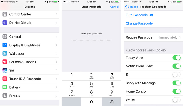 How to turn on iPhone and iPad encryption