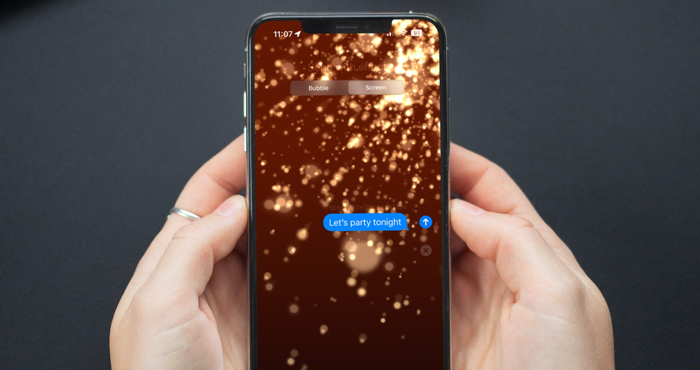 how do you add sound effects to text messages on iphone