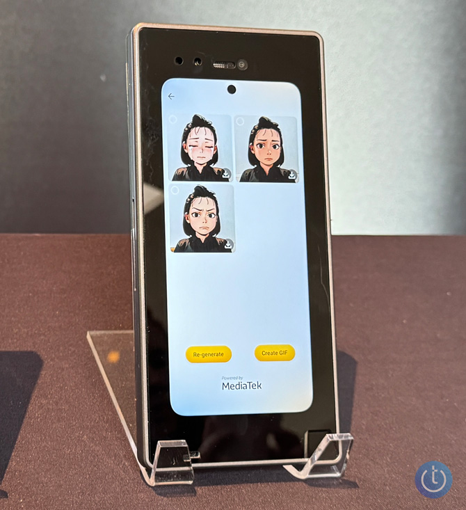 AI avatars generated on Vivo X100 smartphone.