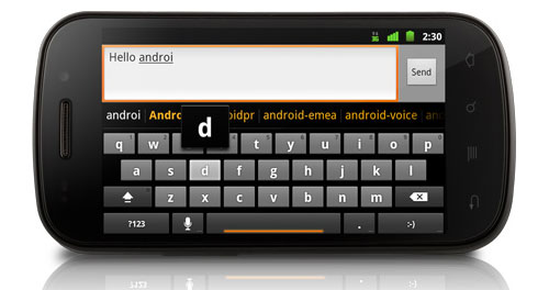 Nexus S keyboard