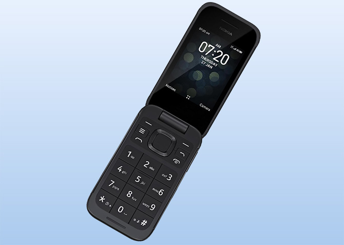 Nokia 2780 flip phone shown open