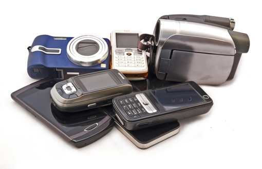 Outdated technology items (phones, cameras)