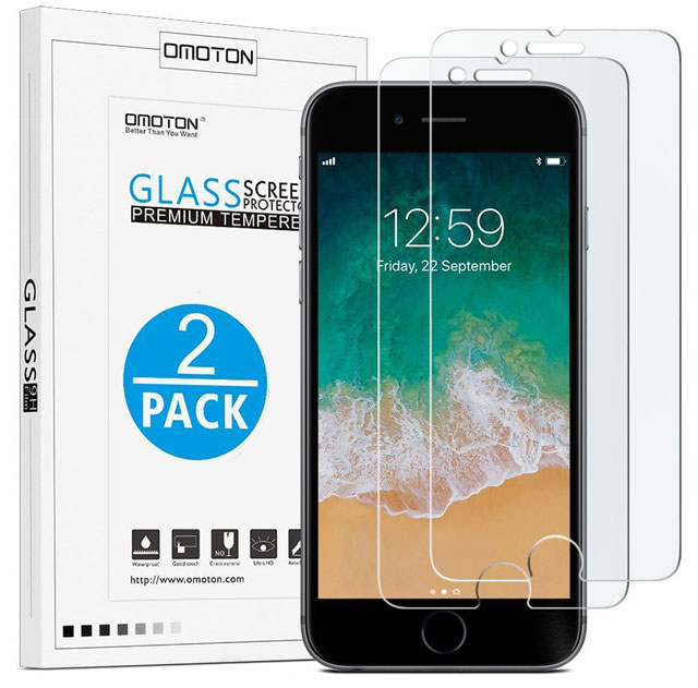 Screen protection: OMOTON 9H hardness HD tempered glass screen protector