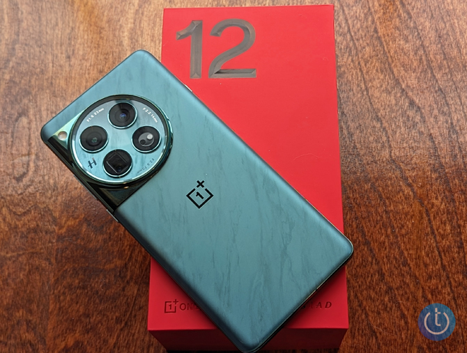 OnePlus 12 with its box