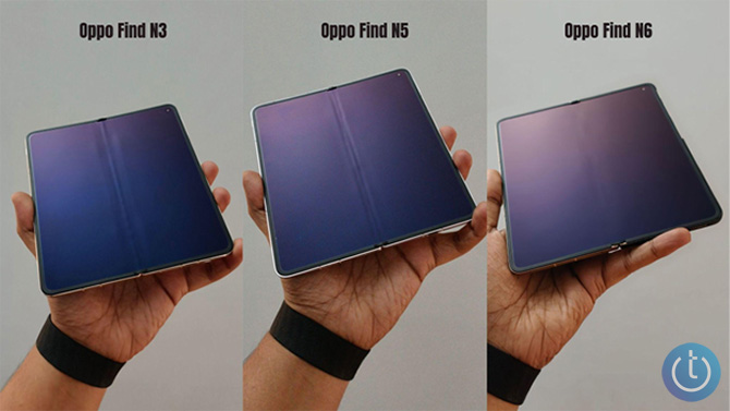 We compare the OPPO Find N3 to the OPPO Find N5 and the OPPO Find N6