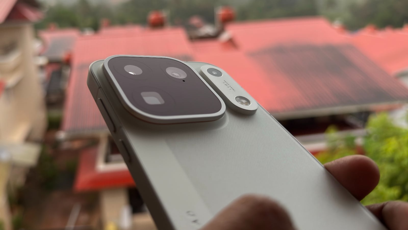 Close-up of the OPPO Find X10 Pro Max camera island, which houses the IR blaster
