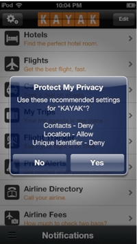 Protectmyprivacy app screenshot