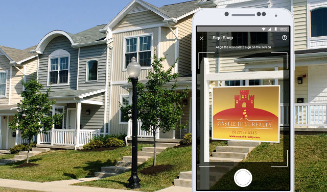 Realtor.com app Sign Snap feature