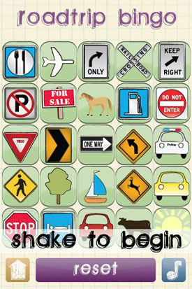 Roadtrip Bingo app
