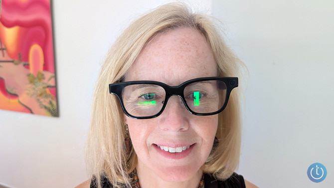 Rokid Glasses shown worn with integrated displays in front of the eyes