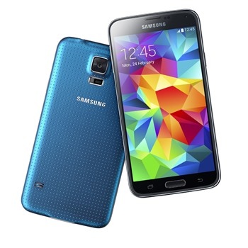 Blue Samsung Galaxy S5