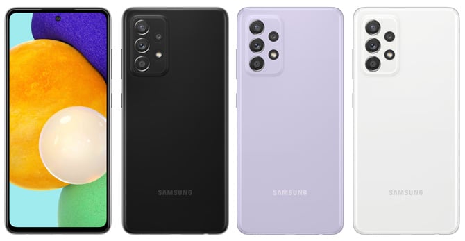 Samsung A52 5G color choices