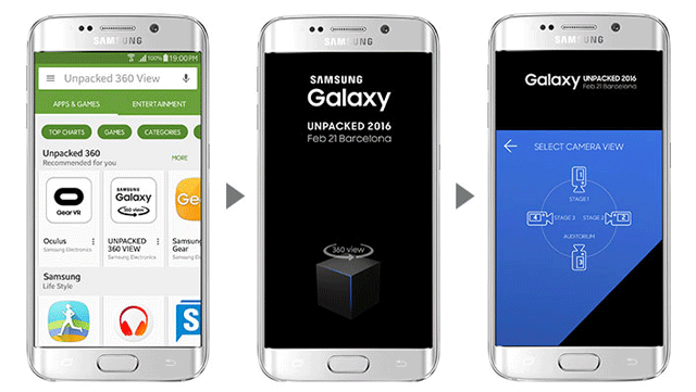 Samsung 360-degree Galaxy Unpacked Event