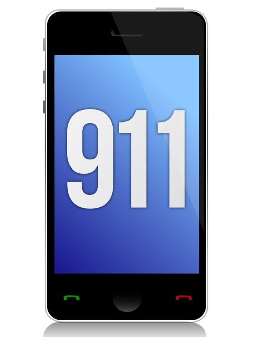 Smartphone calling 911