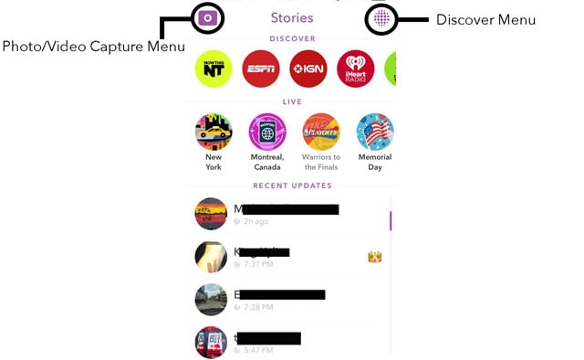 The Stories Menu