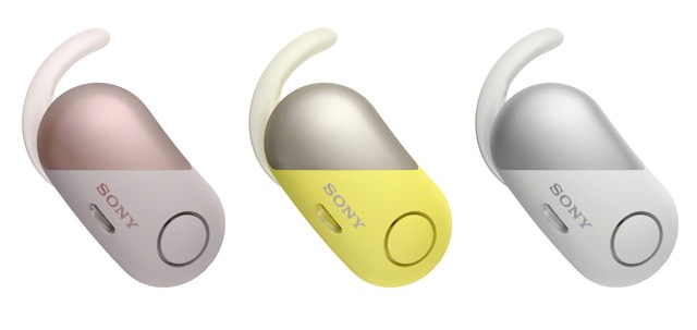  Sony WF-SP700N noise-canceling true-wireless headphones for sport