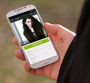 Spotify mobile app on Android