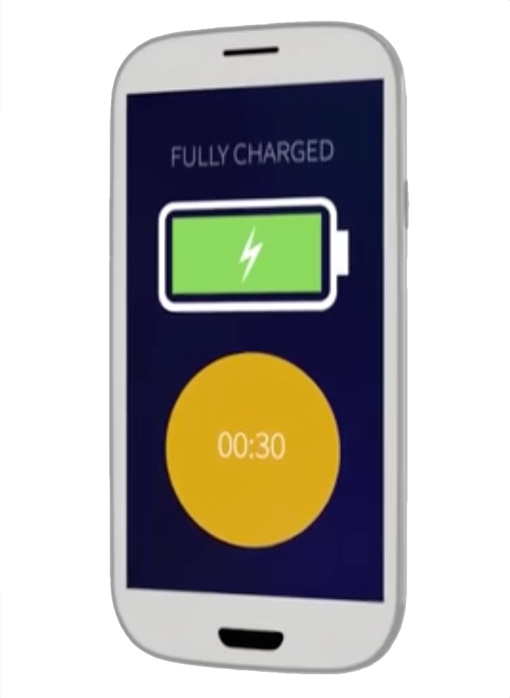 StoreDot quick phone charging demo