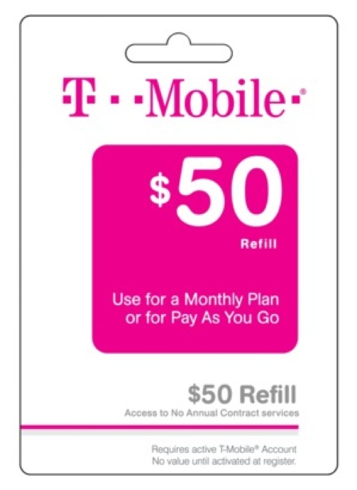 T-Mobile $50 Prepaid Card