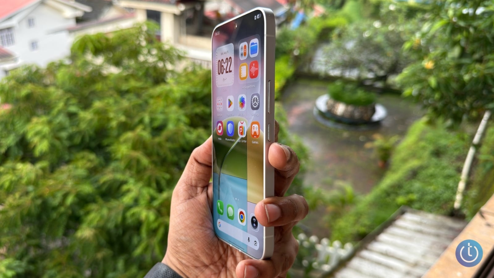 TECNO Next-Gen Bezelless Concept Phone tilted to the side
