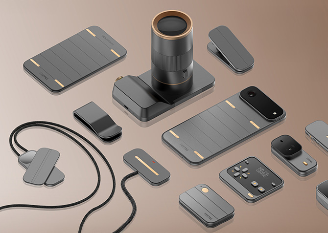 The Tecno Modular Magnetic Interconnection Technology components shown together. 