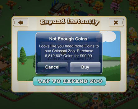 Tiny Zoo in-app purchase